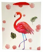 Torebka prezentowa flamingi 18x23x10cm 