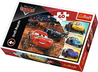 Puzzle Zygzak McQueen z Przyjaciółmi 60el. Cars 3, McQueen