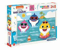 Clementoni Puzzle Maxi 24el Baby Shark Supercolor
