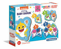 Moje pierwsze puzzle 4 układanki Baby Shark Clementoni