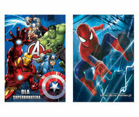 Kartka urodzinowa dla dzieci Spiderman i Avengers, 2 wzory, Marvel