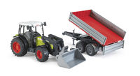 Traktor Claas Nectis 267F z ładowarką i przyczepą 02112