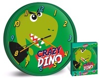Zegar ścienny 25cm Dinozaury