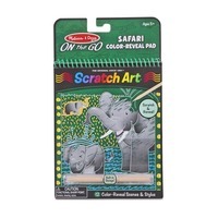 MELISSA, Zdrapywanka, Tęczowe karteczki Scratch Art, Safari