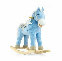 Koń na biegunach Pony blue, konik niebieski, Milly Mally