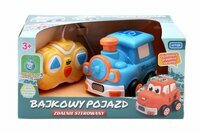 Bajkowy pojazd zdalnie sterowany Mini Ciuchcia niebieski 