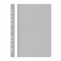Skoroszyt miękki, wpinany OFFICE PRODUCTS PP A4 100/170mikr. Szary