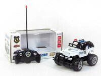 Auto zdalnie sterowane, Policyjny Jeep na radio, 19 cm