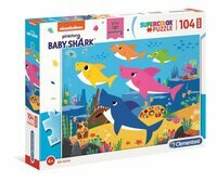 Clementoni Puzzle Maxi 104el Supercolor - Baby shark