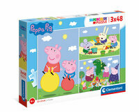 Puzzle 3x48el Świnka Peppa Clementoni