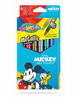 Flamastry metaliczne 6 kolorów Miki i przyjaciele