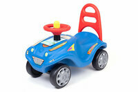 Niebieski jeździk dla dzieci, mini auto do jeżdzenia 