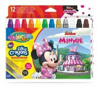 Kredki świecowe żelowe wykręcane w sztyfcie Myszka Minnie 12 kolorów