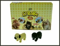 Pies Buldog gniotek z groszkiem 10 cm 2 kolory