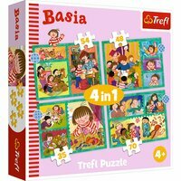 Puzzle 4w1 Przygoda Basi, 4 układanki Trefl 