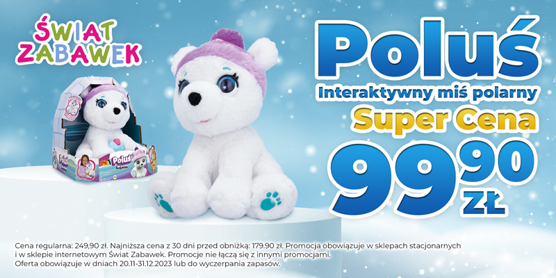 Miś interaktywny Poluś super cena