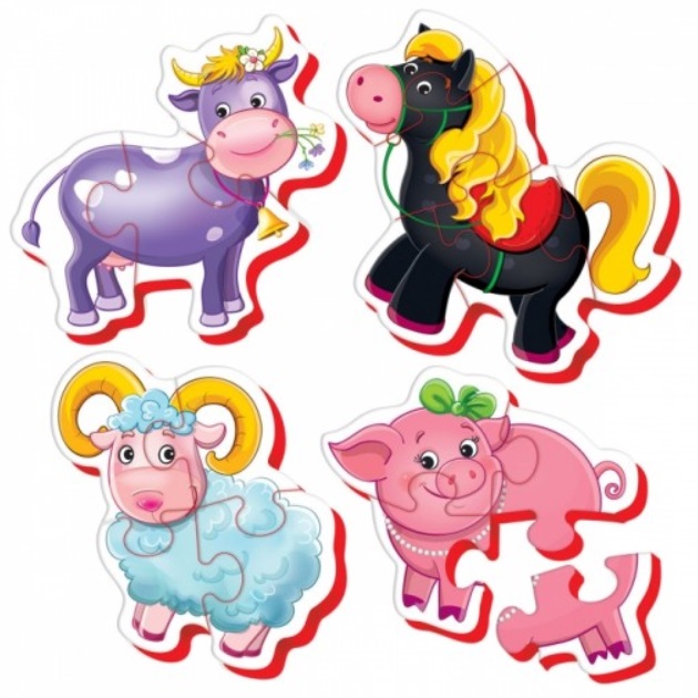 Pierwsze puzzle piankowe Baby puzzles Farma
