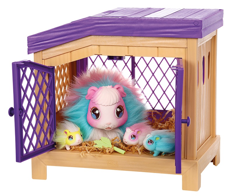 Little Live Pets, Mama Surprise, Tęczowa Świnka Mama i Surprise i dzieci  świnka morska która rodzi dzieci