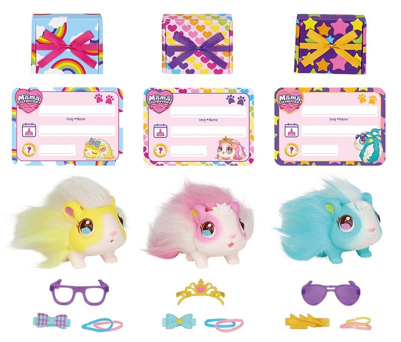 Little Live Pets, Mama Surprise, Tęczowa Świnka Mama i Surprise i dzieci  świnka morska która rodzi dzieci